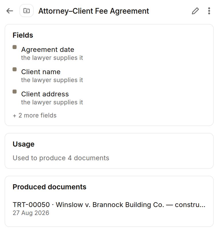 A Standard and its fields on a demonstration matter.